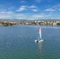 Lake Merritt sailboat panorama